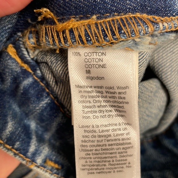 Gap Overall Blue Jean Shorts NWOT - Picture 7 of 7